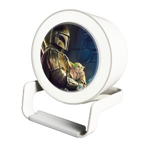 Star Wars Mandalorian Portrait Night Light Charger and Bluetooth Speaker - 1 of 3