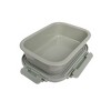 Lexi Home Brixton Porcelain Trio – Leakproof Containers with Glass Lids - 2 of 4