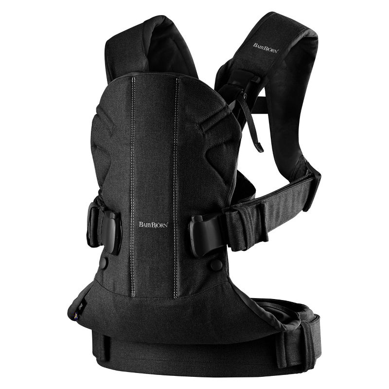 BabyBjorn Baby Carrier One in Cotton - Black, 3 of 7