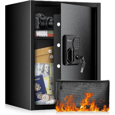 Bonsaii Safe Box with Fireproof Bag, 1.8 Cubic Feet Security Home Safe with Electronic Keypad, Large Document Safe for Home, Money, Cash, Jewelry