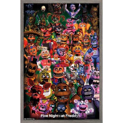 Trends International Five Nights At Freddy's: Security Breach - Group  Unframed Wall Poster Print Black Clip Bundle 22.375 X 34 : Target