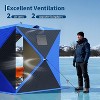 TackView Pop Up Ice Fishing Tent, Windproof Portable Hub Design - 4 of 4
