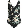 Lands' End Women's Slender Suit Grecian Low Leg One Piece Swimsuit - 3 of 4