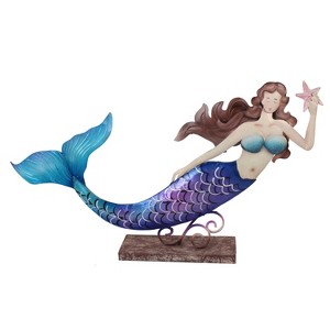 Beachcombers 15.25" CAPIZ AND METAL MERMAID STARFISH - 1 of 1