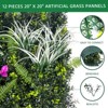 12 PCS Grass Wall Panels 20"x 20", Privacy Screen Greenery Backdrop Panels, Boxwood Grass Panels Hedge Wall Decor for Garden Yard Fence - 3 of 4