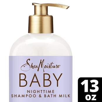 SheaMoisture Baby Manuka Honey & Lavender Pump Nighttime Shampoo & Bath Milk for Delicate Hair & Skin - 13 fl oz