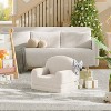 Kids Couch, 2-in-1 Convertible Teddy Fleece Fabric Toddler Sofa Chair, Soft Fold Out Couch Lounge for Kids for Birthday Gift - 3 of 4