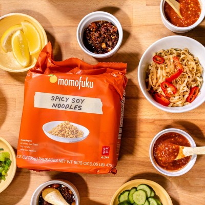 Momofuku x A-Sha Spicy Soy Noodles - 5ct/16.75oz