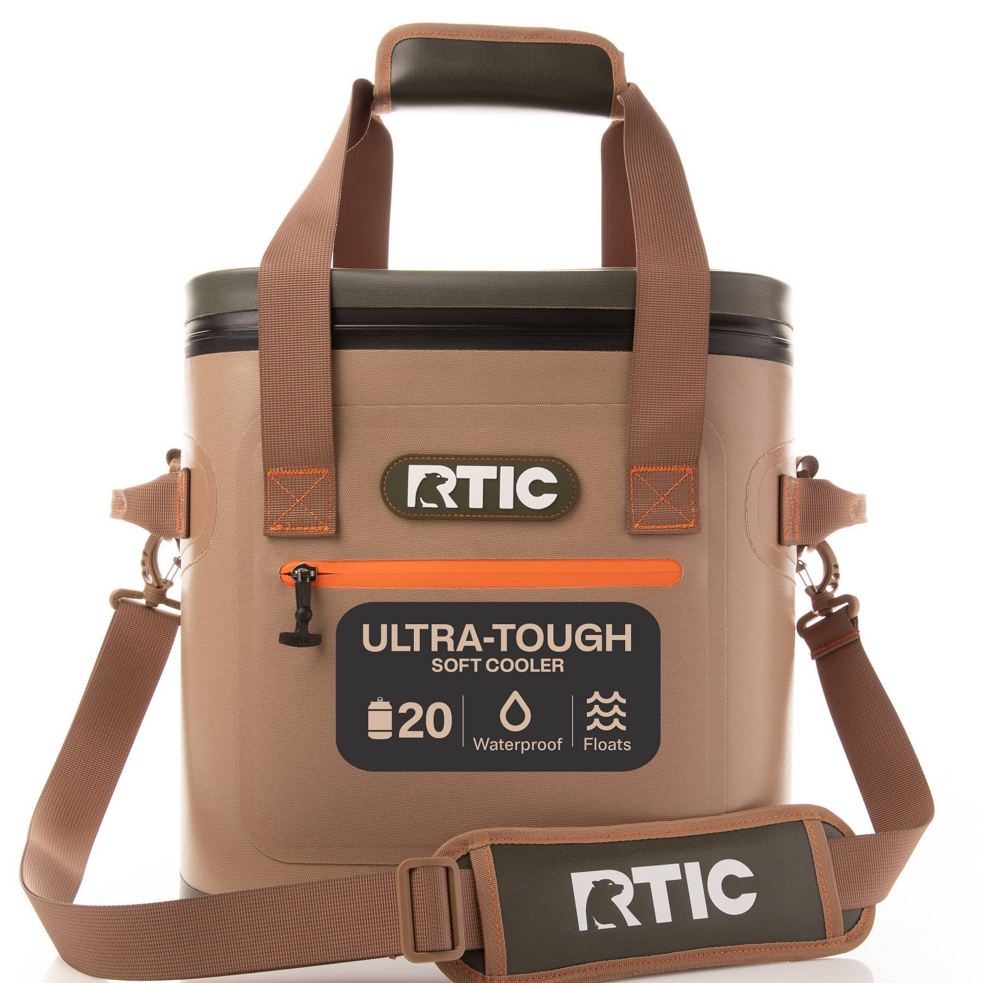 RTIC Outdoors 20 Cans Ultra-Tough Soft Sided Cooler - Tan