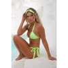 Moda Minx Magic in Mako 'Kiki' Green Triangle Crystal Bikini Top - 4 of 4