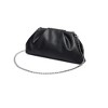 Soft PU Leather Clutch Purses for Women Formal Elegant Luxurious Evening Bag (Black) - 2 of 4