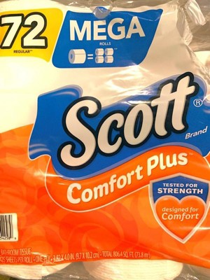 Scott Comfortplus Toilet Paper Bath Tissue, 12 Double Rolls