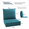 Buenhomino 24"x22" Outdoor Deep Seat Cushion Set, 6-inch Thicked Waterproof Patio Furniture Cushions with Removable Cover,8 Colors - 4 of 4