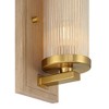 Stiffel Palais 12 1/2" High Gold and Wood Wall Sconce - 4 of 4