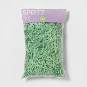 3oz Crinkle Easter Basket Grass Cool Green - Spritz™ - 1 of 3
