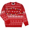 Seven Times Six Friends TV Series Men's Logo And Holiday Lights Ugly Christmas Sweater Red - 2 of 4