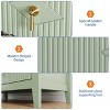 Dresser for Bedroom with 7 Drawers, 54" Wide Modern Chest of Drawers with Metal Handle, Wood Drawer Organizer for Bedroom, Living Room, Hallway - 3 of 4