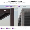 Purple Leaf Louvered Pergola with Retractable Roof, Adjustable Aluminum Hardtop Gazebo for Patio - 2 of 4
