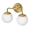 Lark Julep 2 - Light Vanity in  Lacquered Brass - 4 of 4