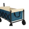 Grungis Lightweight Portable Wagon Cart,All-Terrain Shopping Cart with Wheels,Utility Cart for Camping,Shopping - 4 of 4
