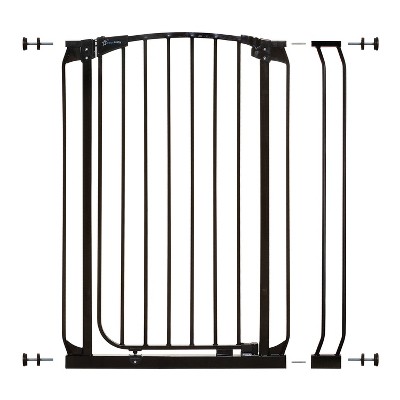 Dreambaby L796B Chelsea 28 to 35.5 Inch Auto-Close Baby & Pet Wall to Wall Safety Gate with Stay Open Feature for Doors, Stairs, and Hallways, Black