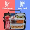 OPUX Insulated Lunch Box Men Women, Leakproof Soft Cooler Bag Work School Beach, Pail Tote Adult Kids Boys Girls - 2 of 4