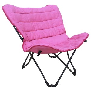 Zenithen Butterfly Folding Accent Chair, Pink - 1 of 4