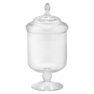 Glass Apothecary Jar - Diamond Star