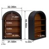 Bella Depot 45.66" W 4-Shelf Tall Bookshelf Open Display for Library, Bedroom, and Living Room(1 pcs) - 3 of 4