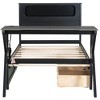 Whisen Twin Wooden Gaming Platform Bed & Bed Frame with Headboard, Desk and Two Storage Drawers - 4 of 4