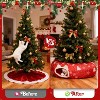 Bed Under Christmas Tree, Cat Tunnel Christmas Tree Skirt for Indoor Cats, Donut Tunnel Toys - 3 of 4