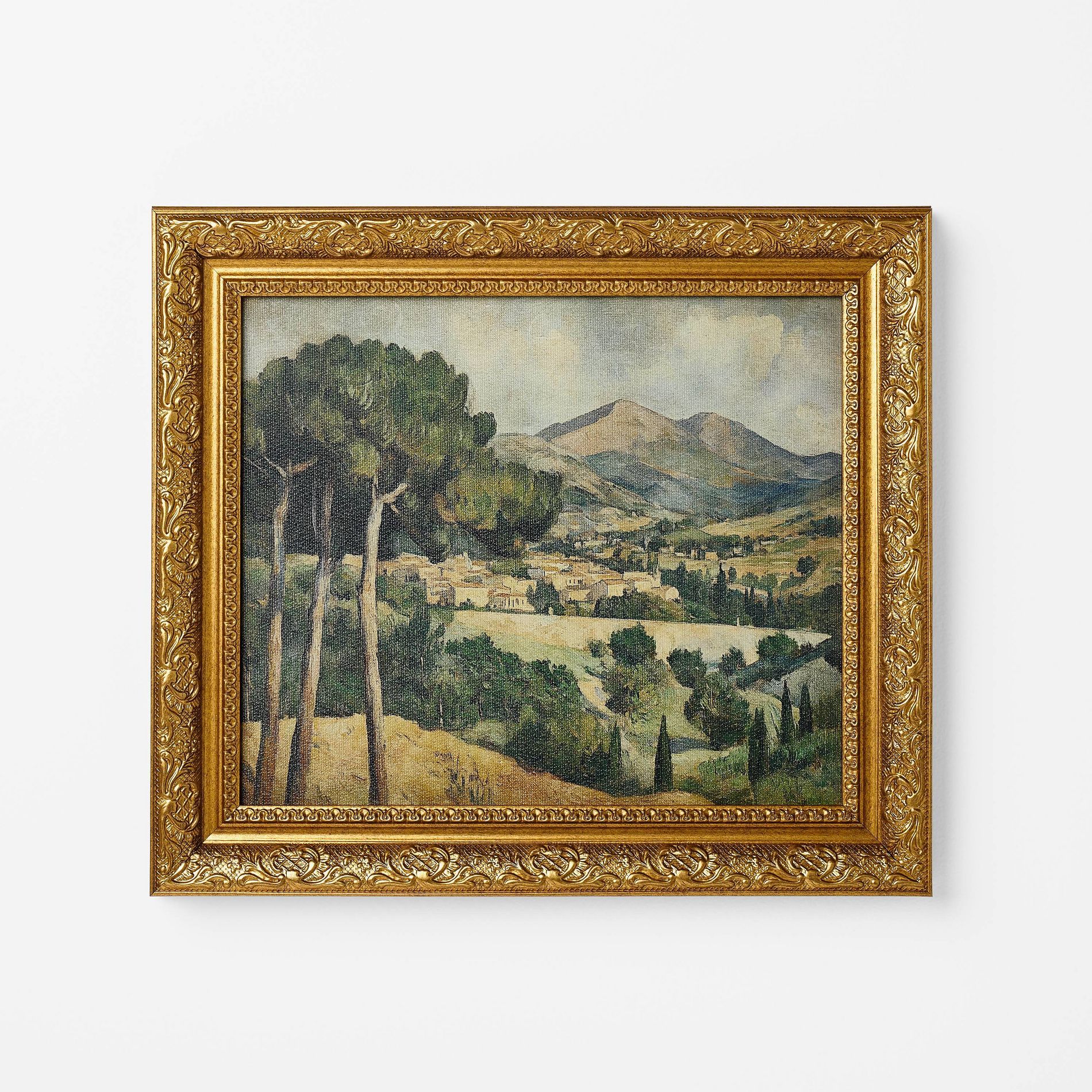 16"x14" Cezanne Inspired Landscape Framed Wall Art - Threshold™ designed with Studio McGee