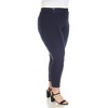 Plus Size Super Soft Elastic Waistband Scuba Pants - 2 of 4