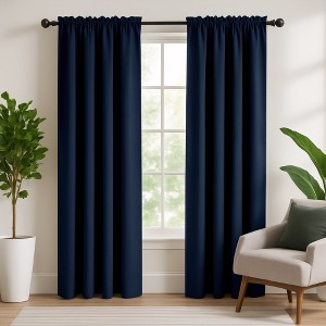 Deconovo Room Darkening Curtain Set – 2 Panels, Rod Pocket, Thermal - 1 of 4