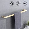 Gulches Modern Brushed Gold 4-Piece Bathroom Hardware Set - Towel Bar, Towel Holder, Toilet Paper Holder - 2 of 4
