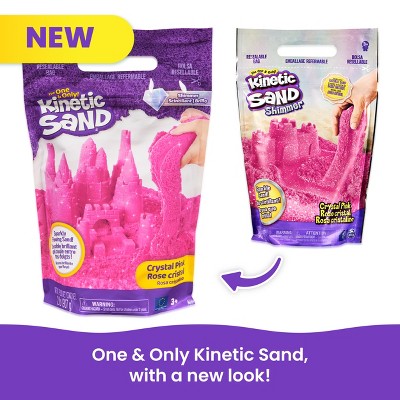 Crystal Pink Shimmering Children's Kinetic Sand 2lb Bag