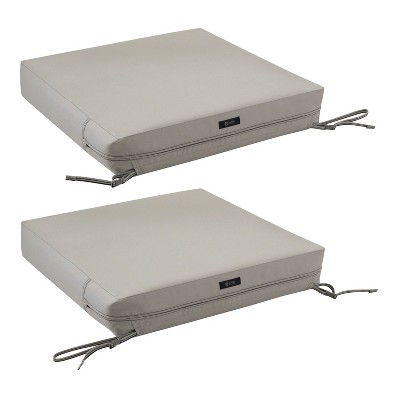 Ravenna Mushroom Water-Resistant Outdoor Patio Seat Cushion