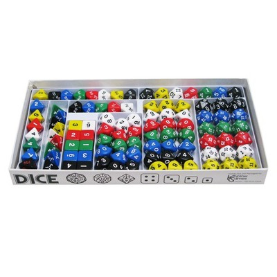 Koplow Games Blank Dice Set with Stickers, 12 per Pack, 6 Packs