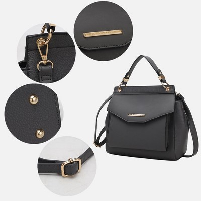MKF Collection Convertible Satchel Backpack Crossbody Bag 3-in-1 , Vida | MKF Collection by Mia K - Pewter — фото 3