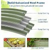 4×2×1 Ft Galvanized Steel Raised Garden Bed, Outdoor Metal Planter Box for Vegetables and Flowers - 3 of 4