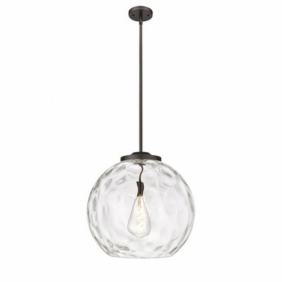 Athens Water Glass - 1 Light Pendant In Industrial Style-19.5 Inches Tall and 17.88 Inches Wide