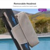 PURPLE LEAF Outdoor Lounge Chair Set Aluminum Patio Chaise Lounger with Side Table and Pillow for Outside Pool Beach Sunbathing Tanning Recliner - 4 of 4