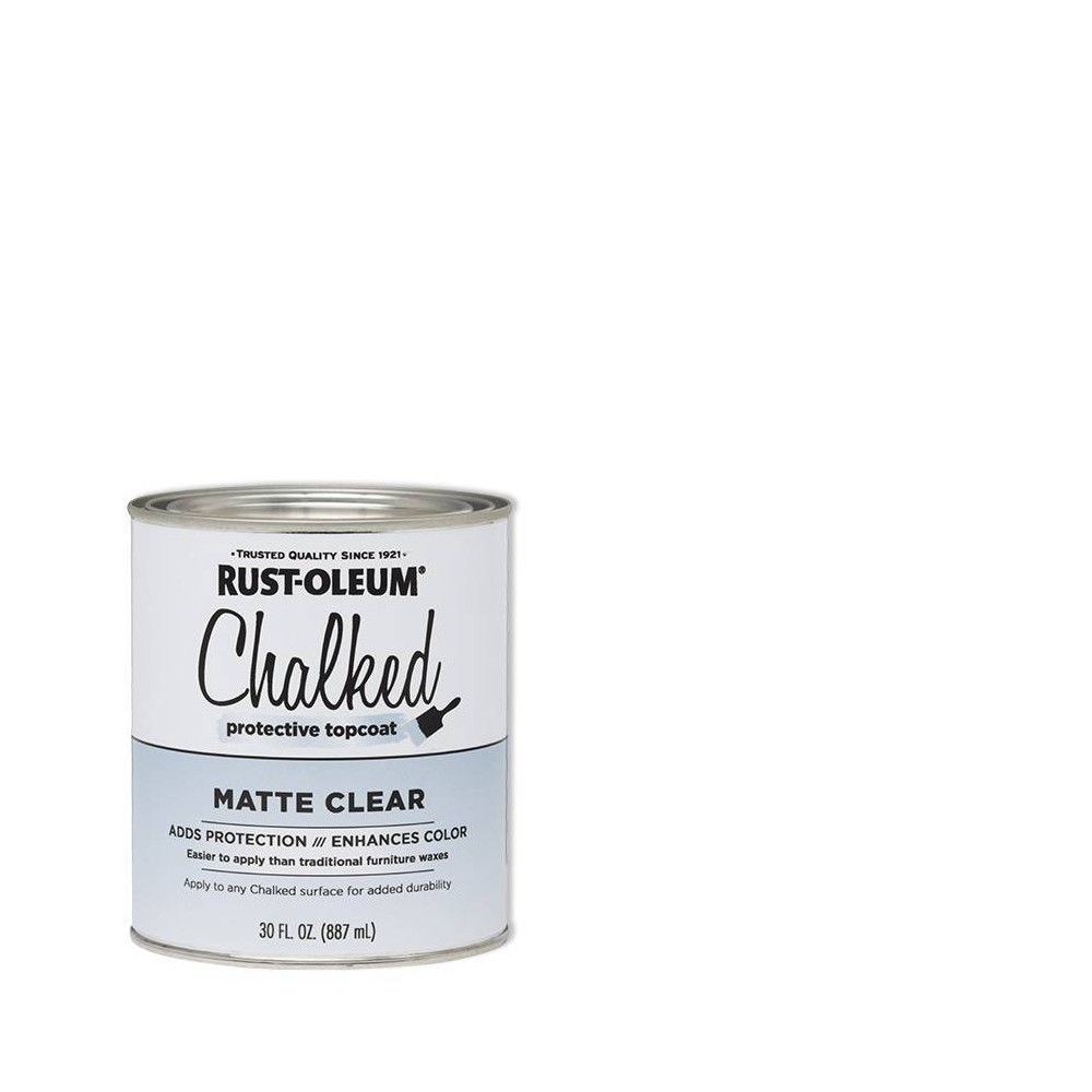 Photos - Paint / Enamel Rust-Oleum 2pk Chalked Paint Quart Matte Clear Topcoat 