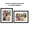 Americanflat 16x20 Picture Frame with Polished Plexiglass, Use as 12x16 Frame with Mat or 16x20 Frame Without Mat, Epic Collection, Black - 4 of 4