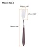 Unique Bargains Stainless Steel Plastic Handle Flexible Polished Palette Knife for Oil Acrylic - 2 of 4