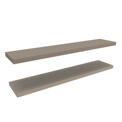 SEVOBAL Utility Storage Shelves Floating Shelf Set of Two Modern Space Saving Display for Living Room, Gray, 9.8"*47.3"*1.5"