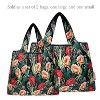 Wrapables Large & Small Foldable Nylon Reusable Shopping Bags (Set of 2), Cactus Flowers - 3 of 4