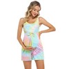 LXT-Maternity Dress Women's Scoop Neck Sleeveless Tank Top Summer Short Jumpsuit - 2 of 4
