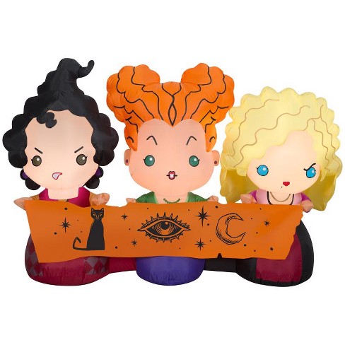 Disney Hocus Pocus Sarah & Mary Sanderson Sisters top 4.5 FT Inflatable Halloween