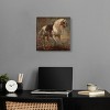 Notoriart Van Dyck - A Grey Horse Manly Inspirational Art Prints Unframed - 2 of 4